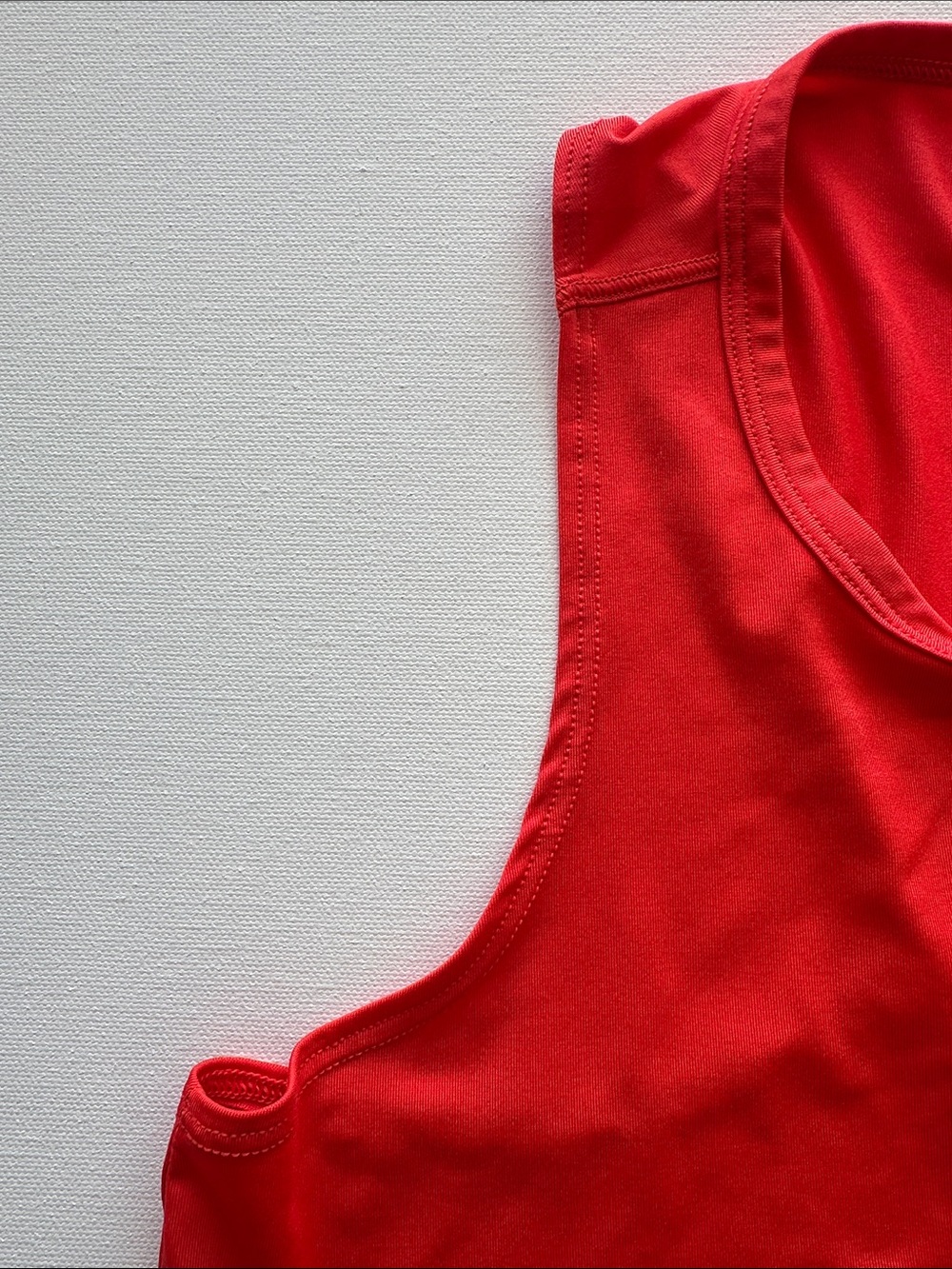 Athleta Red Racerback-Style Performance Tank - Picture 3 of 9